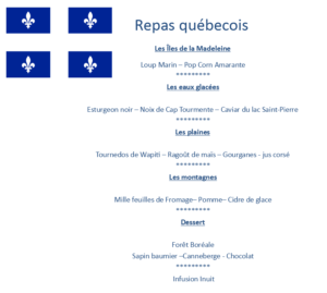 Repas Québec